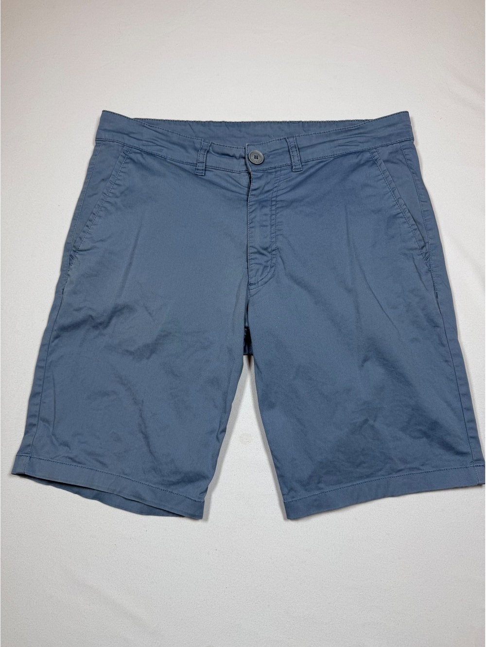 Armani Exchange light blue shorts